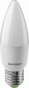 ОНЛАЙТ лампа св/д 13W(1200lm) 2700K 2K E27 Свеча OLL-C37-13-230-2.7K-E27-FR 90540