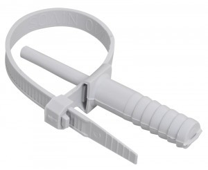 IEK Хомут дюбельный ХД 7х150 серый (50шт/упак) UHH80-7-150-50-K41-F