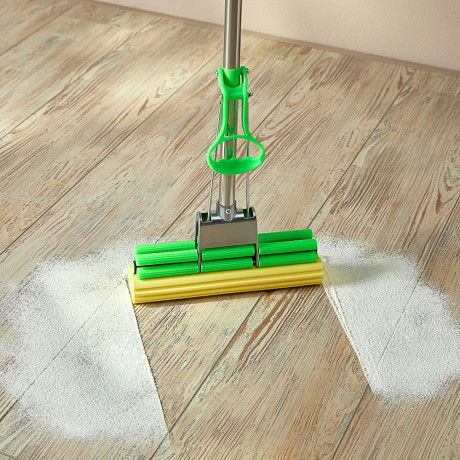 VETTA Швабра ПВА стальная телескоп. ручка, 110см, один ряд роликов