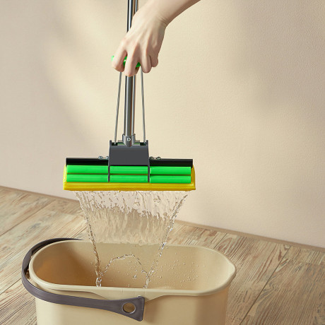 VETTA Швабра ПВА стальная телескоп. ручка, 110см, один ряд роликов