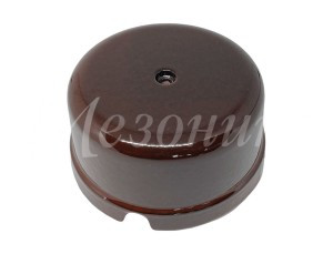 МЕЗОНИНЪ коробка распред. фарфор. (керамика) D80х33мм, IP20, Петровский гранит GE70235-46