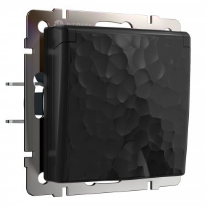 Werkel Hammer мех. роз. СУ 1 мест. 16А влагозащ земля, крышкаи и шторки, черн  W1271208 a052053