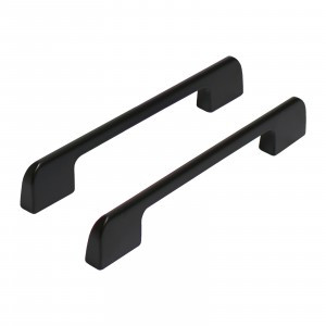 Ручка-скоба мебельная мет  128 A300-128 BL мат. черн. 2шт (цена за пару (15, 150) StahlBuro