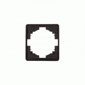 KRANZ MIELE ROUND Рамка 1 мест. (горизонт.) оникс KR-78-0751-3