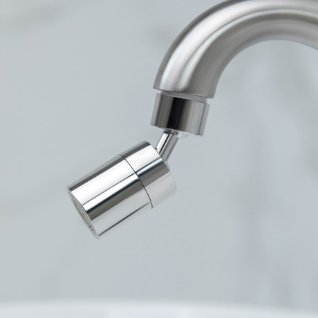 Аэратор-насадка для смесителя универсальная, режим душ, вращение по осям тип1