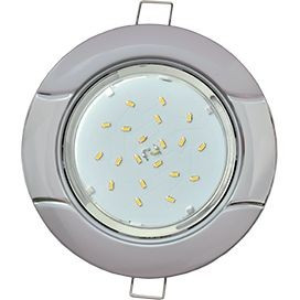 Ecola GX53 H4 св-к "Волна" Серебро-Хром 38x116 FR71H4ECB (10!)