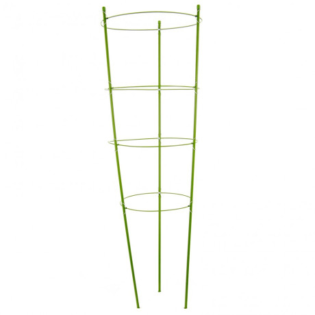 Поддержка для растений круглая H 90 см, металл в пластике, 4 кольца Palisad