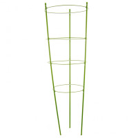 Поддержка для растений круглая H 90 см, металл в пластике, 4 кольца Palisad