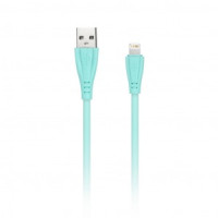 Дата-кабель USB(A)шт. - 8pin шт.(iphone) Smartbuy рез.опл. Gear, 1м,, 2А, св.зел.(iK-512RG lgreen)