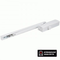 Доводчик дверной БУЛАТ PROFI ДД 802/5 BH-W (25-120кг) белый со скольз.тягой, морозостойкий (10)