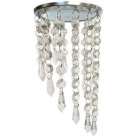 Ecola GX53 H4 5343 св-к Круг с продолговат.хруст.Подвес под скос Прозр./Хром 350x110 FT53RVECB (10!)