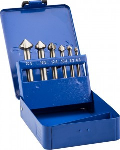 Набор ЗУБР Зенкеры "ЭКСПЕРТ" конусные с 3-я реж. кромками, сталь P6M5, для раззенковки М3, М4, М5, М