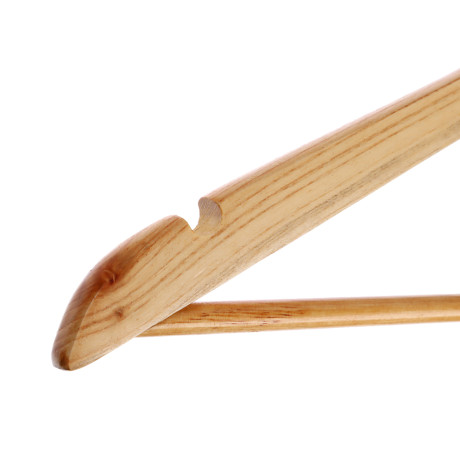 VETTA Набор вешалок деревянных 3шт, 45см, светлое дерево, хром