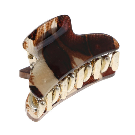 Краб для волос ЮНИLOOK, 3см, пластик, 3 дизайна, ACS-110