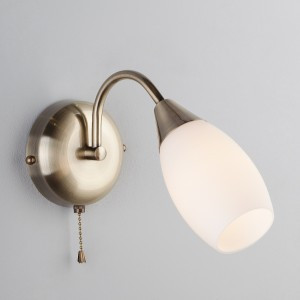 EUROSVET Бра 1x 40W 100х250х190 металл античная бронза Ginevra 30280/1 a043218