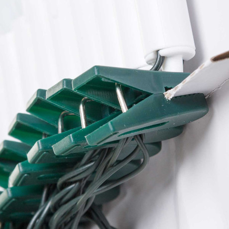 Гирлянда СВЕЧА на прищепке 6084-1 20л 8см Теплый белый с мерцанием, длина 6м