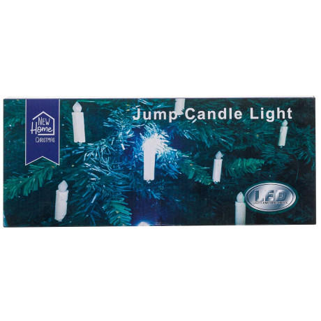 Гирлянда СВЕЧА на прищепке 6084-1 20л 8см Теплый белый с мерцанием, длина 6м