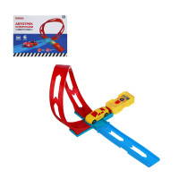 ИГРОЛЕНД Автотрек "Супергонки", машинка в наборе, PP, 22х4,5х17 см