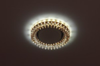 ЭРА DK LD20 TEA/WH св-к встр. декор cо св/д подсветкой GX53, прозр. 1984