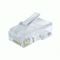 Штекер 8p8c (RJ45) cat 6e, LC-8P8C-002, контакты 30 микрон (уп. 100 шт.), цена за уп-ку