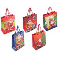 Подарочный пакет  &quot;Праздничное настроение&quot; размер S(18x9x23 см.) Волшебная страна(кратн 12!!!)