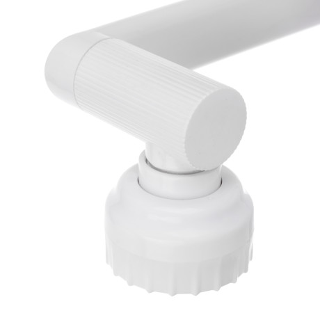 СоюзКран Смеситель для кухни и раковины, излив с вр. 360 гр, аэратор 2 реж, металлопластик, белый