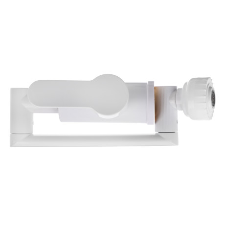 СоюзКран Смеситель для кухни и раковины, излив с вр. 360 гр, аэратор 2 реж, металлопластик, белый