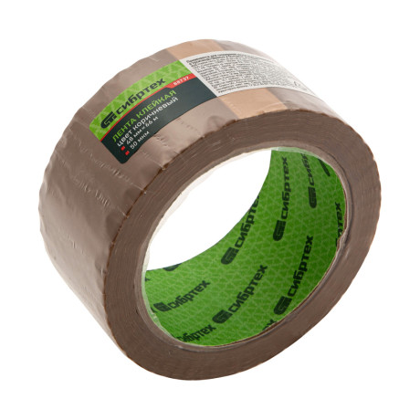 Клейкая лента, 50 мкм, 48 мм х 66 м, цвет коричневый Сибртех