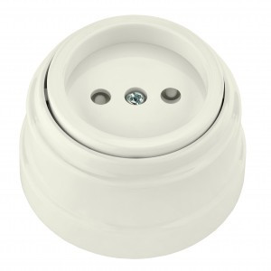 Bylectrica РЕТРО роз. ОУ 1 мест. БЕЖ. (шторки, корп. ABS-пластик) (16А) РА16-0205