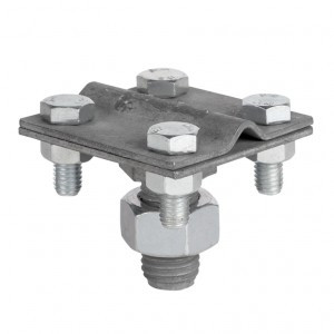 EKF PROxima Зажим прута на штыре (пластина 56х56мм) HZ lp-g6606-e1302