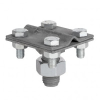 EKF PROxima Зажим прута на штыре (пластина 56х56мм) HZ lp-g6606-e1302