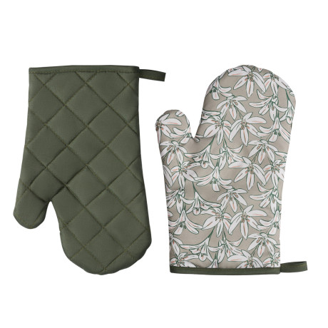 PROVANCE Эвкалипт Прихватка-варежка, 100% полиэстер, 17х27см, зелёный