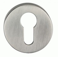 Накладка на цилиндр квадрат. PUERTO серия SLIM, никель матовый INET AL 06 slim SN