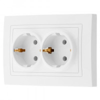 Bylectrica УЮТ роз. СУ 2 мест. бел. (земля, пластик) РС16-348