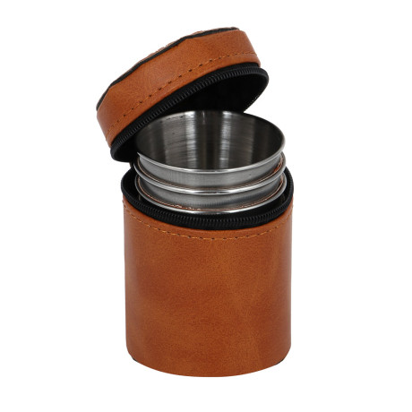 Набор стаканов в чехле тм AZOR FISHING, 4 стакана, 75мл