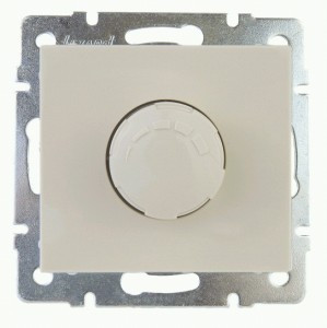 Lezard RAIN мех. диммер СУ 500W крем, фильтр (корпус PC) 703-0388-116