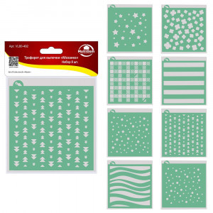 Трафарет д/выпечки Мозаика 14*15см 8шт/уп (кратность 3!!!) пластик VL80-492 Мультидом