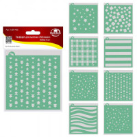 Трафарет д/выпечки Мозаика 14*15см 8шт/уп (кратность 3!!!) пластик VL80-492 Мультидом