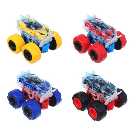 ИГРОЛЕНД Машина "Супертрюк", инерция, свет, вращение, 3хLR44, ABS, TPR, 10х8х9см, 4 дизайна