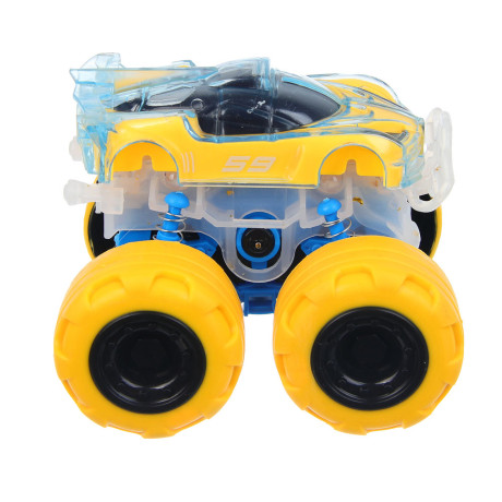 ИГРОЛЕНД Машина "Супертрюк", инерция, свет, вращение, 3хLR44, ABS, TPR, 10х8х9см, 4 дизайна