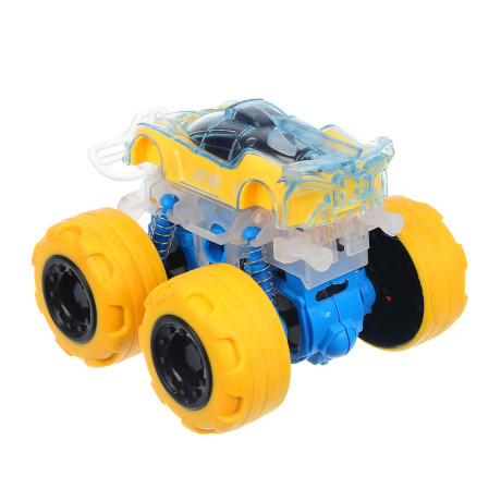 ИГРОЛЕНД Машина "Супертрюк", инерция, свет, вращение, 3хLR44, ABS, TPR, 10х8х9см, 4 дизайна