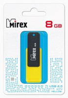 Флэш-диск USB 8 ГБ  Mirex CITY YELLOW 8GB (ecopack)