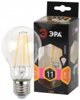 ЭРА F-LED ЛОН A60 E27 11W(1025lm) 2700K 2K филамент (нитевидная) прозр. 105х60 A60-11W-827-E27 2935