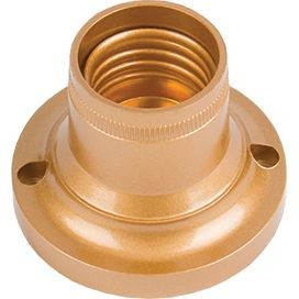 Ecola патрон накладной прямой E27 Золото AB7STGEAY (10!)