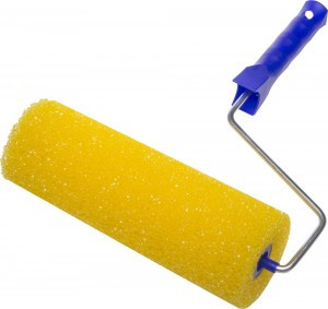 Валик STAYER "PROFI" СТРУКТУРНЫЙ ПОРОЛОН малярный в сборе, бюгель 6мм, 80x240мм