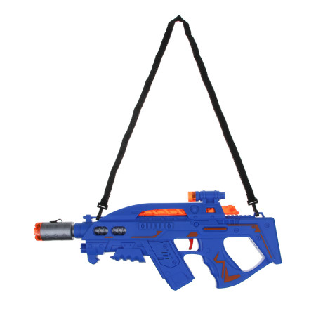 ИГРОЛЕНД Автомат "Маленький снайпер", свет, звук, дым, вибрация, 3АА, PP, 36х19х6,6 см, 4 дизайна