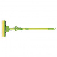 Швабра отжимная 115 см, губка PVA 27 x 5.5 x 6 см, телескопическая рукоятка, зеленая Elfe