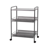 Этажерка Ладья на колесиках 33КС (граф) 45*30*65,полка+2корз(до10кг каж)d=12мм Э356Гр под заказ ЗМИ