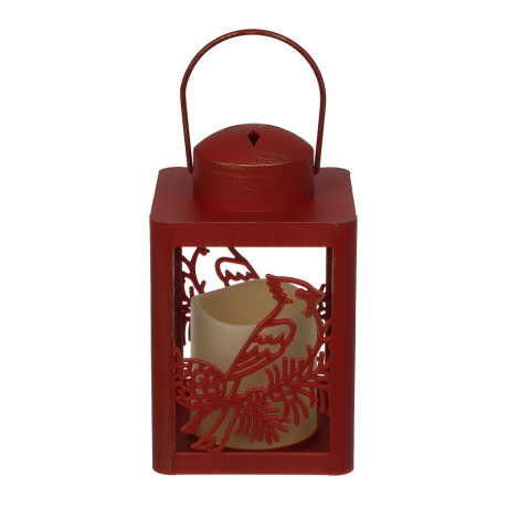 Светильник декоративный LED в виде фонаря тм СНОУ БУМ, 10x10x17 см, ABS, PP, стекло, 3xAAA, арт.2