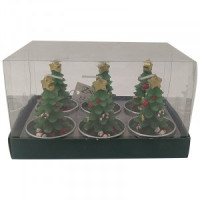 Набор свечей "Елочка зеленая" (6шт!) Волшебная страна